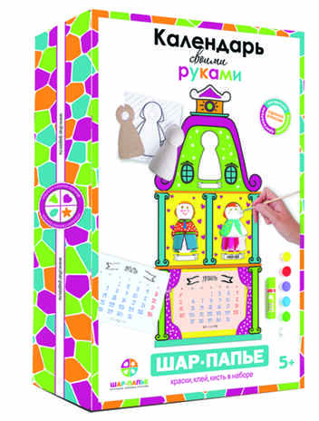 Шар-папье Набор Календарь, арт. В00551, производитель ШАР-ПАПЬЕ, ISBN 462-0-76781-130-3№ 1