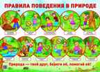 Демонстрационный плакат А2. Правила поведения в природе, производитель Сфера ТЦ , ISBN 978-5-99491-273-7, № 1