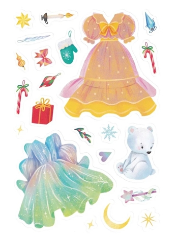 Зимнее волшебство: книжка с наклейками. Наряди меня., производитель «Феникс-Премьер», ISBN 978-5-22242-760-6№ 6