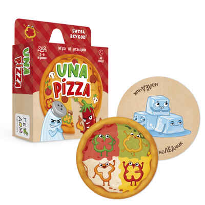 Игра карточная. Una pizza. 60 карточек, производитель ГЕОДОМ , ISBN 466-0-13622-036-7 № 1