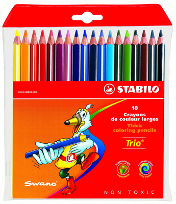 Stabilo Набор цветных карандашей &quot;Trio&quot;, 18 цветов, производитель Stabilo (Стабило), ISBN 316-8-07020-318-3, № 1