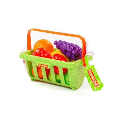 Набор продуктов с корзинкой №2 (9 элементов) (в сеточке), арт. 46963, производитель Полесье, ISBN 481-0-34404-696-3№ 3