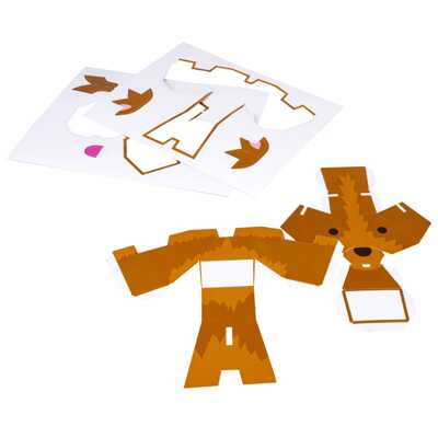 Набор для творчества 3D -модели из картона: Собачки , арт. ВВ3362, производитель Bondibon (Бондибон), ISBN 489-5-13603-353-6№ 4