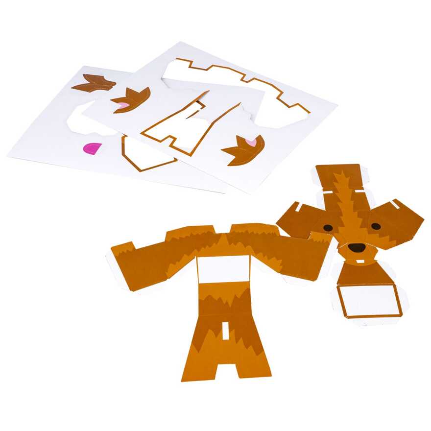 Набор для творчества 3D -модели из картона: Собачки , арт. ВВ3362, производитель Bondibon (Бондибон), ISBN 489-5-13603-353-6, № 4