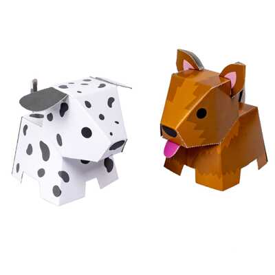 Набор для творчества 3D -модели из картона: Собачки , арт. ВВ3362, производитель Bondibon (Бондибон), ISBN 489-5-13603-353-6№ 6
