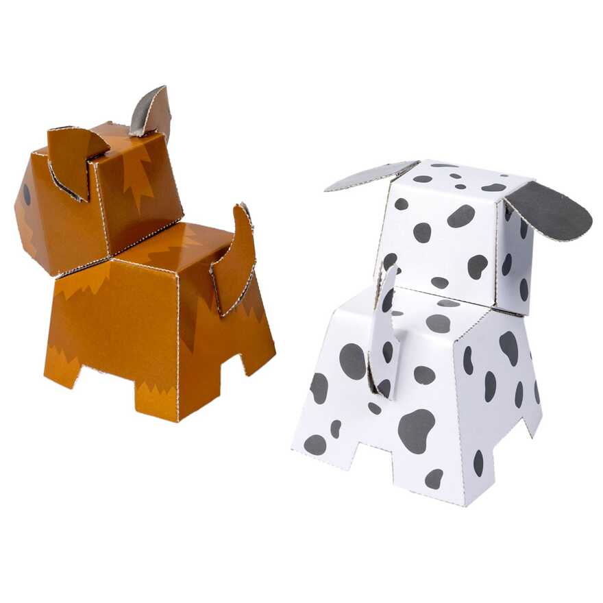 Набор для творчества 3D -модели из картона: Собачки , арт. ВВ3362, производитель Bondibon (Бондибон), ISBN 489-5-13603-353-6, № 7