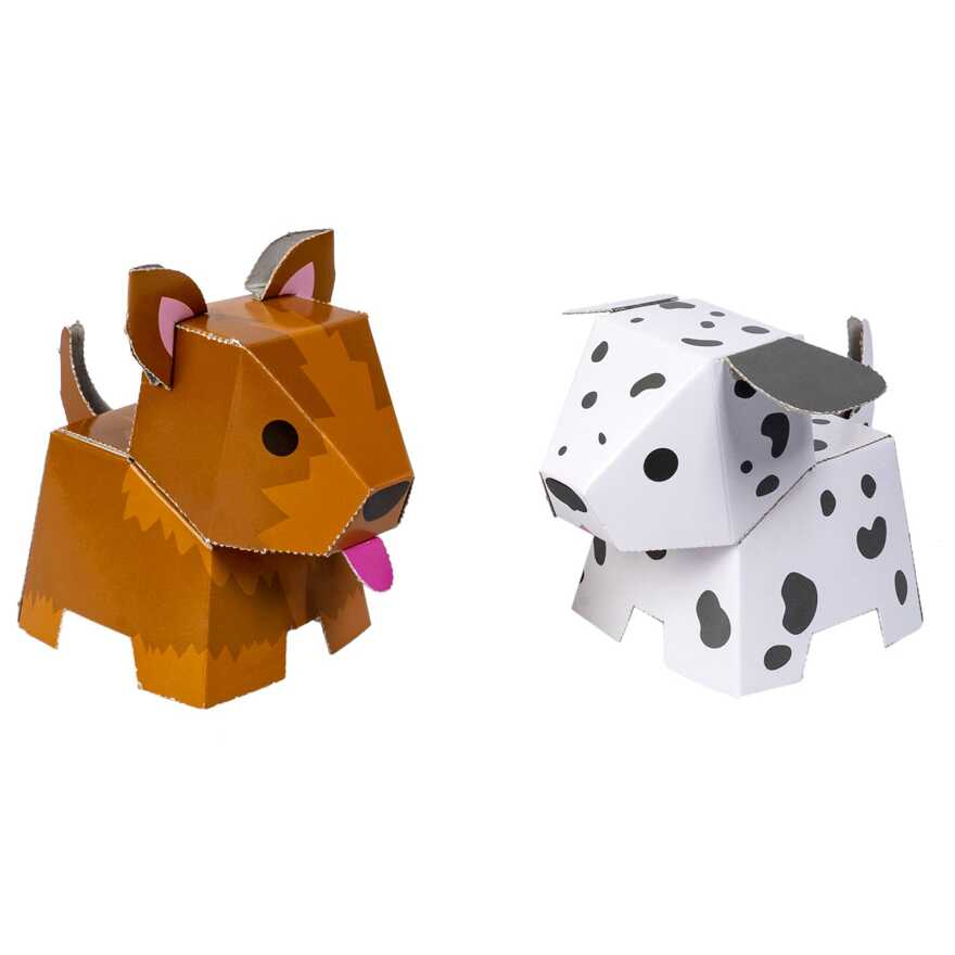 Набор для творчества 3D -модели из картона: Собачки , арт. ВВ3362, производитель Bondibon (Бондибон), ISBN 489-5-13603-353-6, № 8