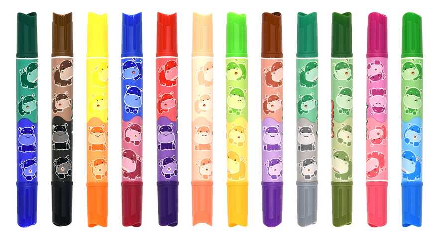 Фломастеры утолщенные классические 24 цвета круглый корпус суперсмываемые, арт. ФТДКМ24, производитель ФАРМ, ISBN 460-2-72315-757-1, № 6