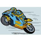 Картина по номерам 20х30 Гонщик(6 цв.), арт. KHM0010, производитель СильверТойз, ISBN 466-0-01188-130-0, № 1