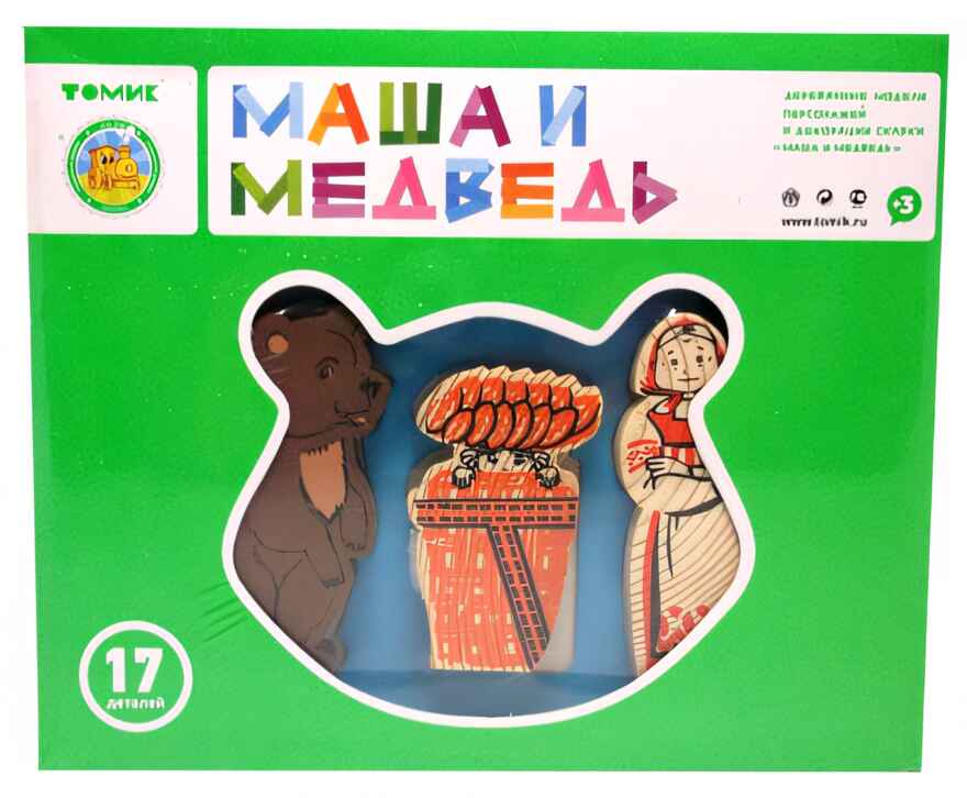 Томик Конструктор сказки Маша и медведь 17 деталей, арт. 4534-9/1201-2, производитель Томик, ISBN 460-7-05756-123-0, № 2