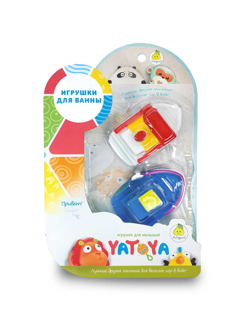 Игрушка для ванной &quot;Лодочки&quot; 2 шт YATOYA белая, синяя, производитель ЯиГрушка, ISBN 460-3-76416-601-0, № 1