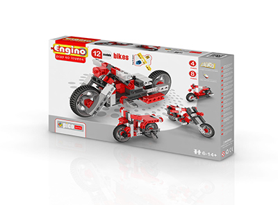 Конструктор ENGINO: Мотоциклы - 12 моделей, серия PICO BUILDS/INVENTOR, арт. PB32(1232), производитель ENGINO, ISBN 529-1-66400-129-7, № 1