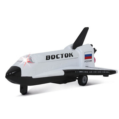 Технопарк Шаттл металлический инерционный свет+звук, арт. CT10-071-1, производитель Симбат, ISBN 467-0-00596-903-7, № 1