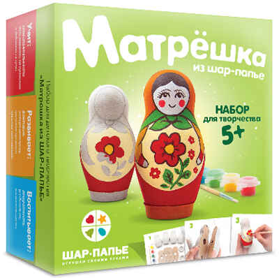 Шар-папье Матрешка, производитель ШАР-ПАПЬЕ, ISBN 462-0-76781-030-6№ 1