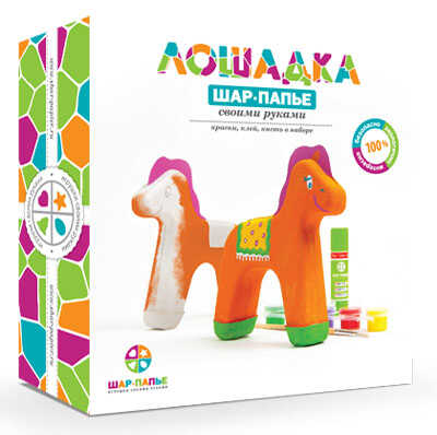 Шар-папье Лошадка, производитель ШАР-ПАПЬЕ, ISBN 462-0-76781-102-0№ 1
