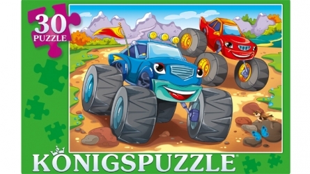 Konigspuzzle. Пазлы 30 элементов. Суперджип, арт. Пк30-9987, производитель Konigspuzzle (Кёнигспазл), ISBN 466-5-30319-987-3, № 1