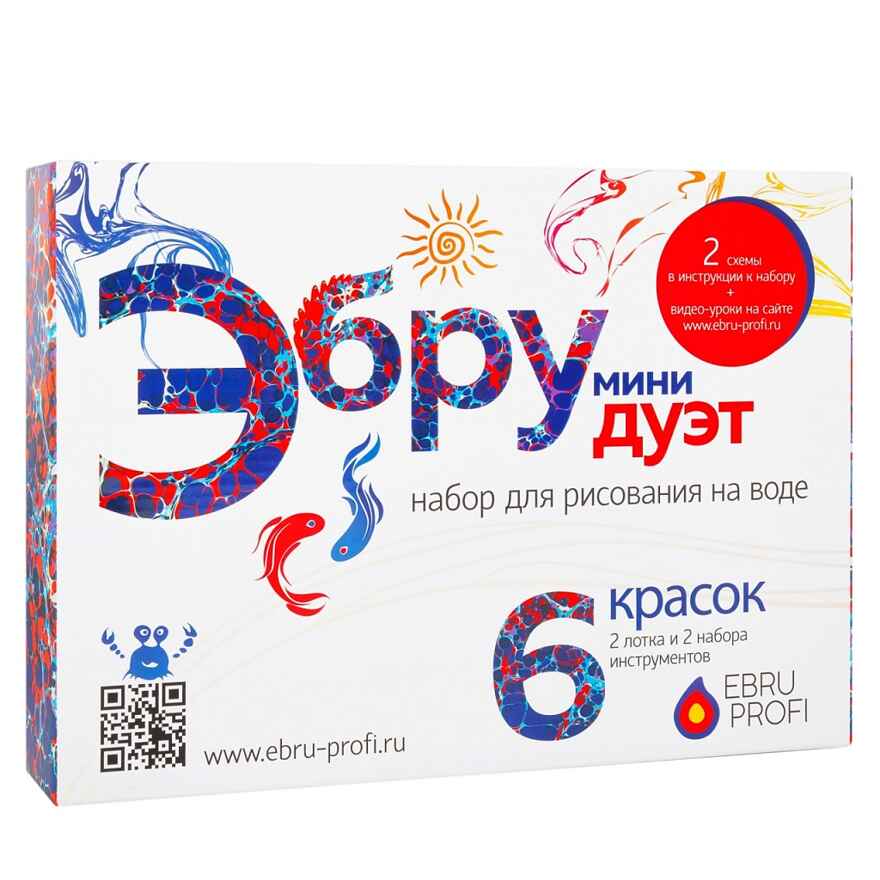 Набор для творчества 01014 Эбру Дуэт Мини, арт. 01014, производитель EBRU PROFI (Эбру профи), ISBN 462-7-12734-075-6, № 1
