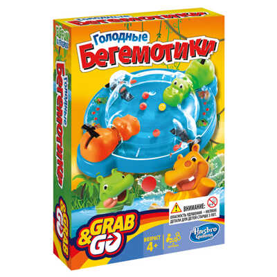 Игра &quot;Голодные бегемотики&quot; (Hasbro),арт.B1001, производитель Hasbro (Хасбро), ISBN 501-0-99489-063-6№ 1