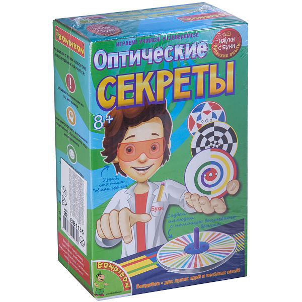 Японские опыты Науки с Буки BONDIBON, Оптические секреты, арт. ВВ1135, производитель Bondibon (Бондибон), ISBN 489-5-13601-030-8, № 1