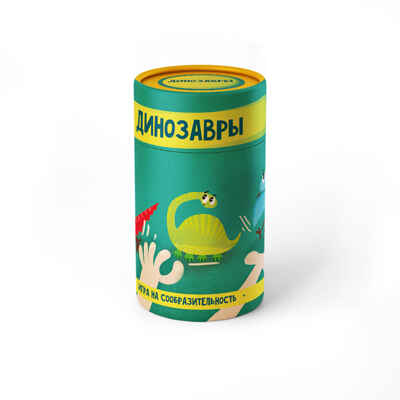 Настольная игра в тубусе &quot;Динозавры&quot;, производитель Я РАСТУ ТОЙЗ, ISBN 482-0-19824-158-2№ 1
