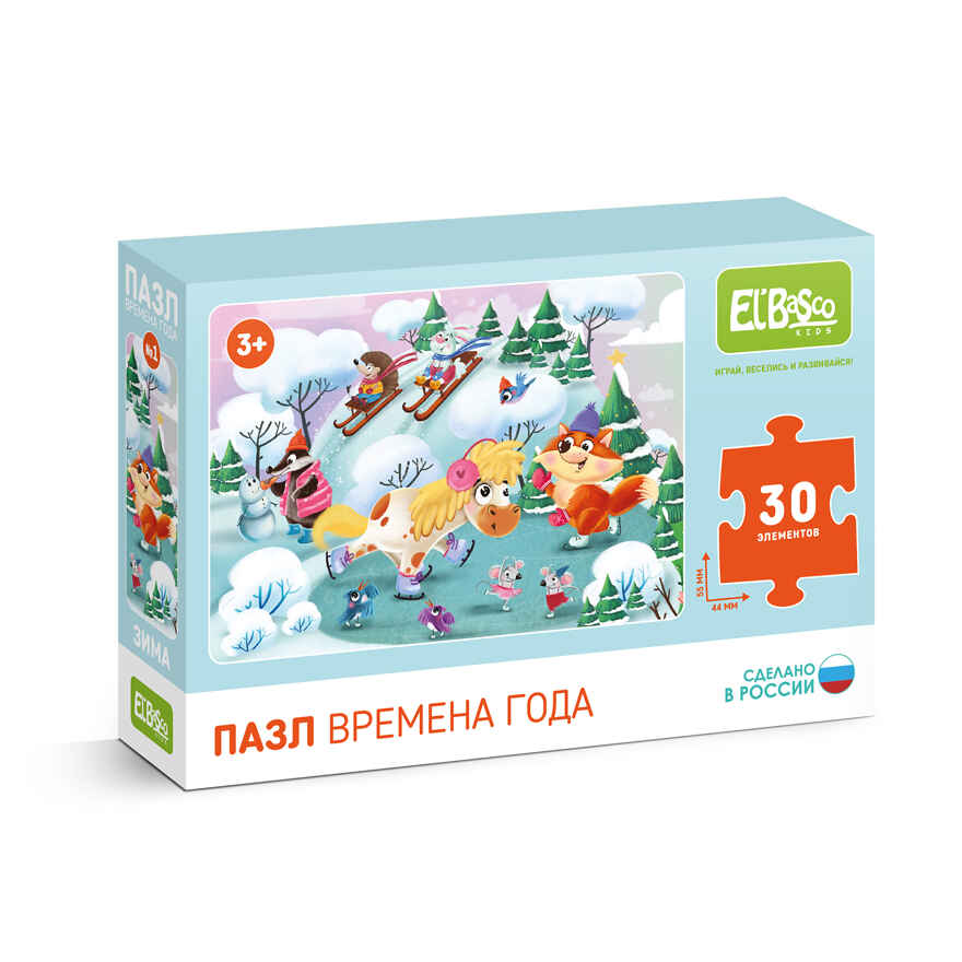 Пазл &quot;Зима&quot;  30 элементов, производитель Я РАСТУ ТОЙЗ, ISBN 467-0-14980-249-8, № 1