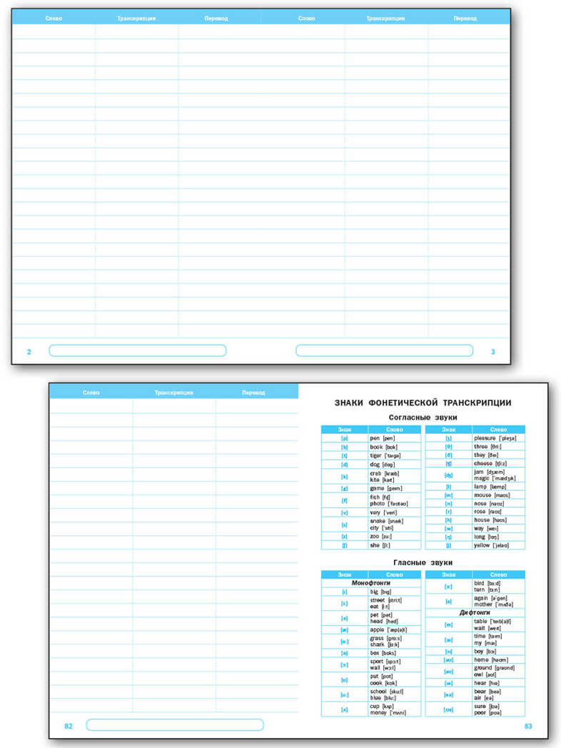 РТ Английский язык: Тетрадь-словарь для записи слов., производитель Вако , ISBN 978-5-40806-337-6, № 2