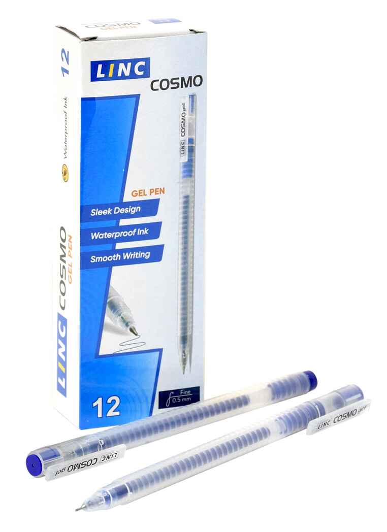 Ручка гелевая COSMO 0,5 мм синий, арт. 300S/blue, производитель Linc (Линк), ISBN 802-9-17300-311-5, № 1