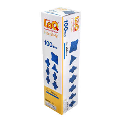LAQ FREE STYLE 100 BLUE Конструктор, 100 деталей, производитель LAQ, ISBN 495-2-90700-183-2№ 1