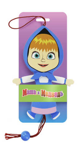 Игрушка деревянная Маша-дергунчик, голубая, арт. 1977688770008, производитель Мельница, ISBN 197-7-68877-000-8№ 2