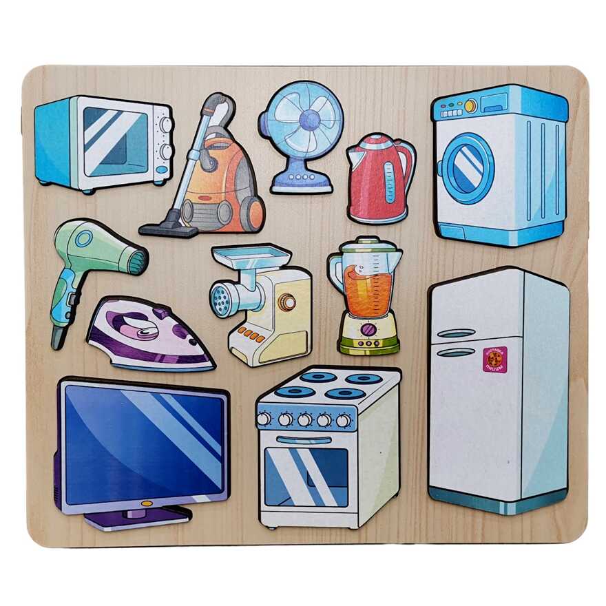 Рамка-вкладыш Бытовая техника 12 дет. арт. 8415, производитель ТД БЭМБИ, ISBN 462-0-06536-274-3, № 1