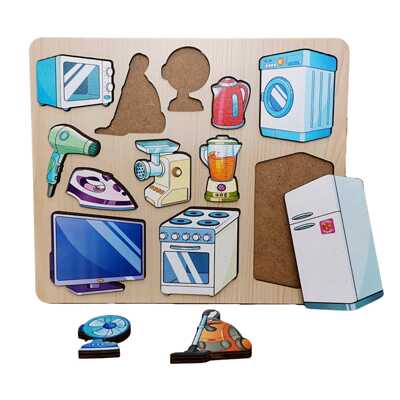 Рамка-вкладыш Бытовая техника 12 дет. арт. 8415, производитель ТД БЭМБИ, ISBN 462-0-06536-274-3№ 2