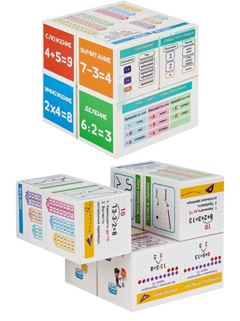 Кубик-трансформер Шпаргалка школьника Русский язык+математика, арт. КУБ-1811, производитель Рыжий кот, ISBN 467-0-15921-811-1№ 3