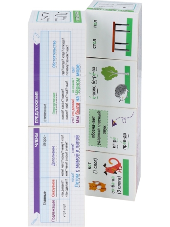 Кубик-трансформер Шпаргалка школьника Русский язык+математика, арт. КУБ-1811, производитель Рыжий кот, ISBN 467-0-15921-811-1№ 4