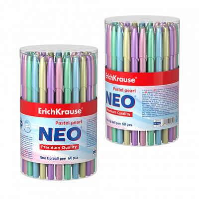 Ручка шариковая Neo® Pastel pearl, цвет чернил синий, арт. 55380, производитель ErichKrause® (Эрих Краузе), ISBN 404-1-48555-380-9№ 4