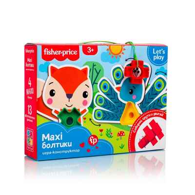 Игра настольная конструктор Fisher-Price &quot;Maxi-болтики&quot;, производитель Я РАСТУ ТОЙЗ, ISBN 482-0-23476-258-3№ 1