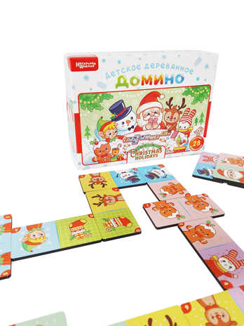 Нескучное домино Christmas holidays, арт.8601, производитель ТД БЭМБИ, ISBN 462-0-06536-659-8№ 6