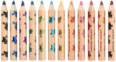 Набор акварельных цветных карандашей 12 цветов, утолщенные с точилкой, арт. КАМКМ12, производитель ФАРМ, ISBN 460-2-72310-211-3№ 5