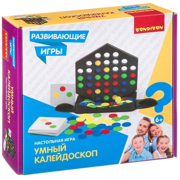 Развивающая настольная игра УМНЫЙ КАЛЕЙДОСКОП , арт. ВВ4511, производитель Bondibon (Бондибон), ISBN 489-5-13604-587-4, № 1