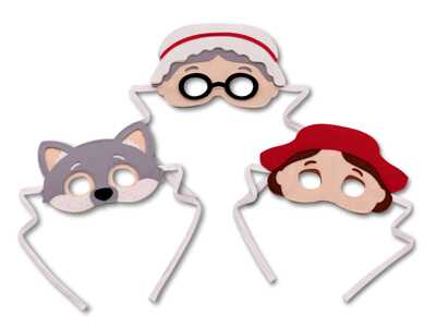 Набор масок Красная шапочка, Волк, Бабушка, арт. 3188, производитель SANTA LUCIA (САНТА ЛЮЧИЯ), ISBN 462-0-02090-934-1№ 1