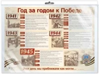 ПЛ-13247 Плакат А2. Год за годом к Победе (К 75-летию Великой Победы!) (В индивидивидуальной упаковке), производитель Сфера ТЦ , ISBN 463-0-07699-518-2, № 1