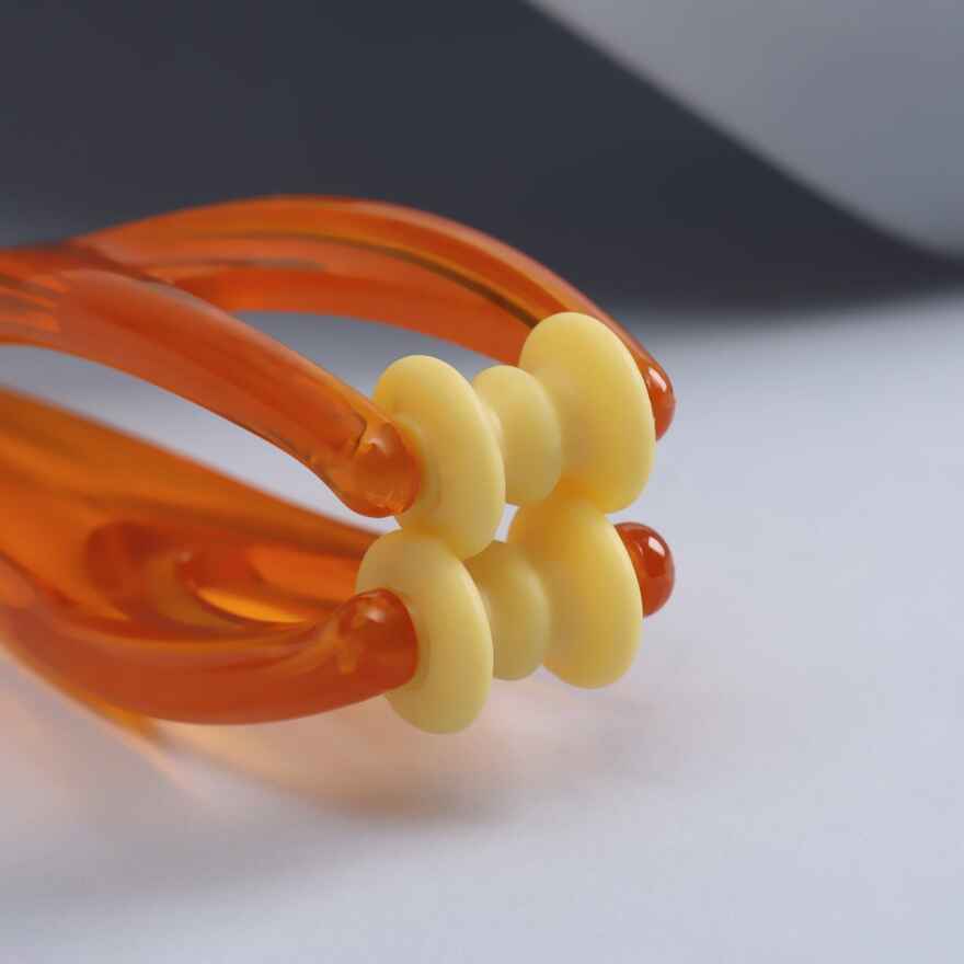 Массажёр пластик для пальцев рук 2 рол 14,5*3,8*3,2см оранж накл ОТ 605008, производитель Sima-land (Сима-Ленд), ISBN 290-6-05008-000-0, № 5