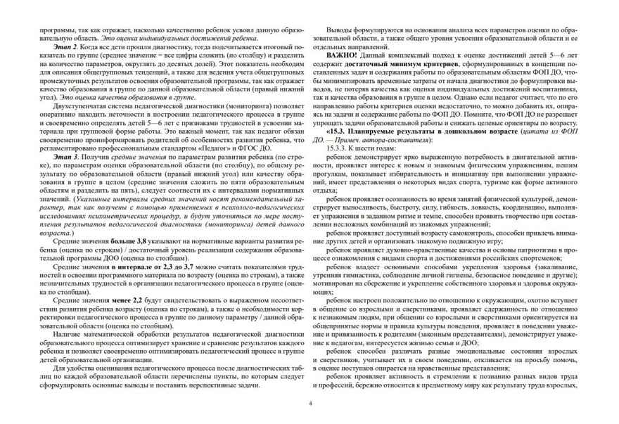 Педагогическая диагностика индивидуального развития детей 5—6 лет в общеобразовательной/комбинированной группе детского сада. ФГОС ДО. ФОП ДО, производитель Детство-Пресс , ISBN 978-5-90785-812-1, № 4