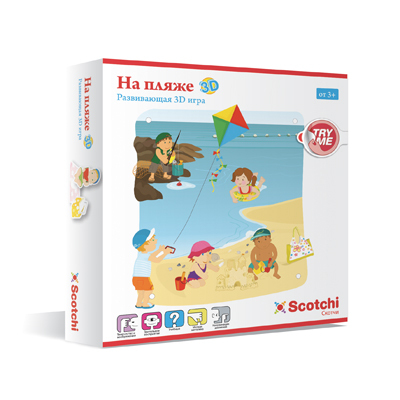 Игра настольная развивающая Scotchi &quot;На пляже&quot;, арт.20024, производитель Scotchi, ISBN 729-0-01125-957-0, № 1
