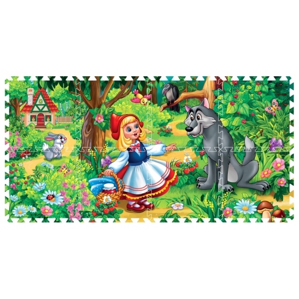 Коврик-пазл Красная шапочка 8 сегментов, арт. FS-RRH, производитель Симбат, ISBN 469-0-59010-322-7, № 1