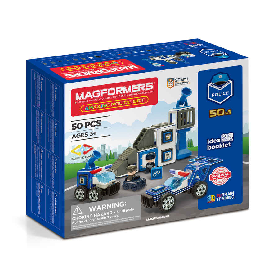 Магнитный конструктор Magformers &quot;Amazing Police Set&quot;, производитель Magformers (Магформерс), ISBN 73-0-65817-002-1, № 1