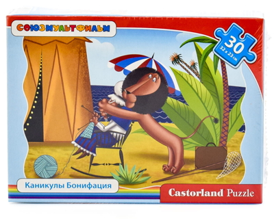 Пазлы Кастор ленд 30 эл. Лиц. Каникулы Бонифация, арт. 3399, производитель Castorland (Касторленд), ISBN 590-4-43890-339-9№ 1