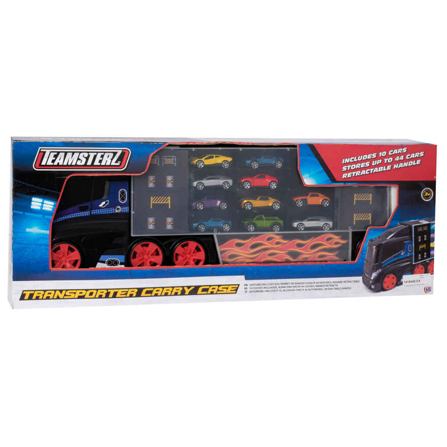 Игровой набор для детей Teamsterz &quot;Автоперевозчик с 10 машинками&quot;, арт. 1416448.00, производитель HTI (ЭйчТиАй), ISBN 505-0-81416-448-6, № 1