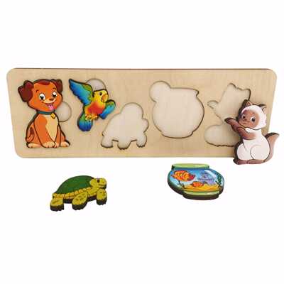 Рамка-вкладыш малая Домашние животные арт. 7996, производитель ТД БЭМБИ, ISBN 468-3-58254-038-4№ 2