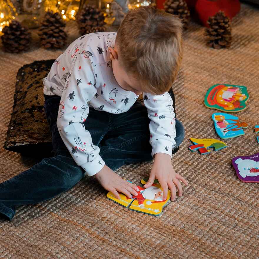Мягкие пазлы Baby puzzle &quot;Новогодние приключения&quot;, производитель Я РАСТУ ТОЙЗ, ISBN 482-0-23476-091-6, № 4