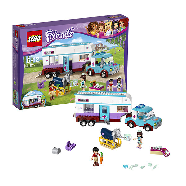 Конструктор Lego Friends Подружки. Ветеринарная машина для лошадок, арт.41125, производитель LEGO (ЛЕГО), ISBN 570-2-01559-357-1, № 1